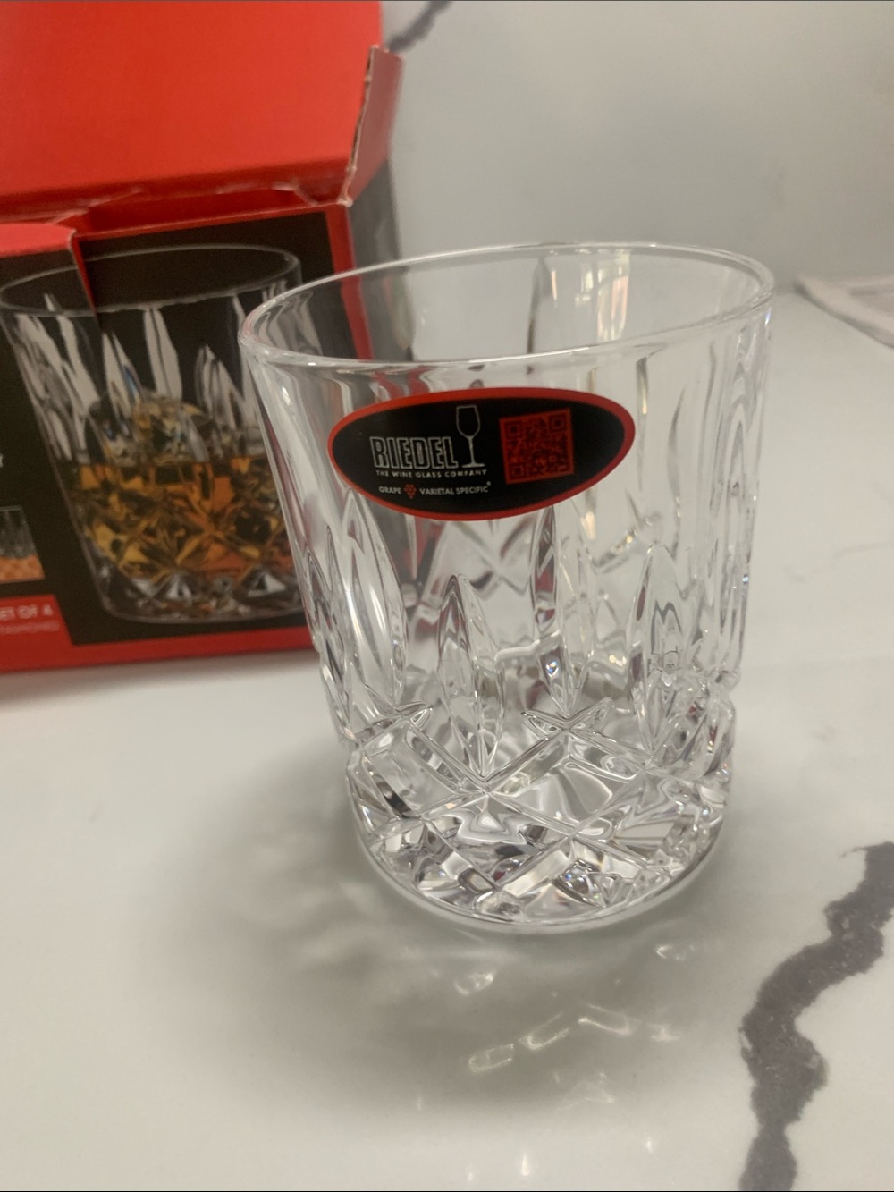 NEW Riedel Double Old Fashioned Crystal Glass Set of 4 10oz - Picture 4 of 7